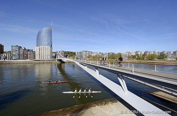 Liège - passerelle sur la Meuse